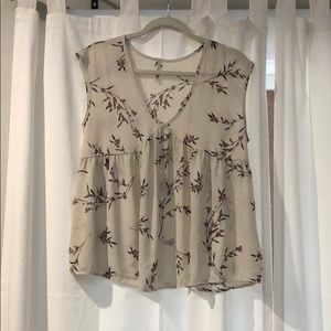 Sheer Floral Top